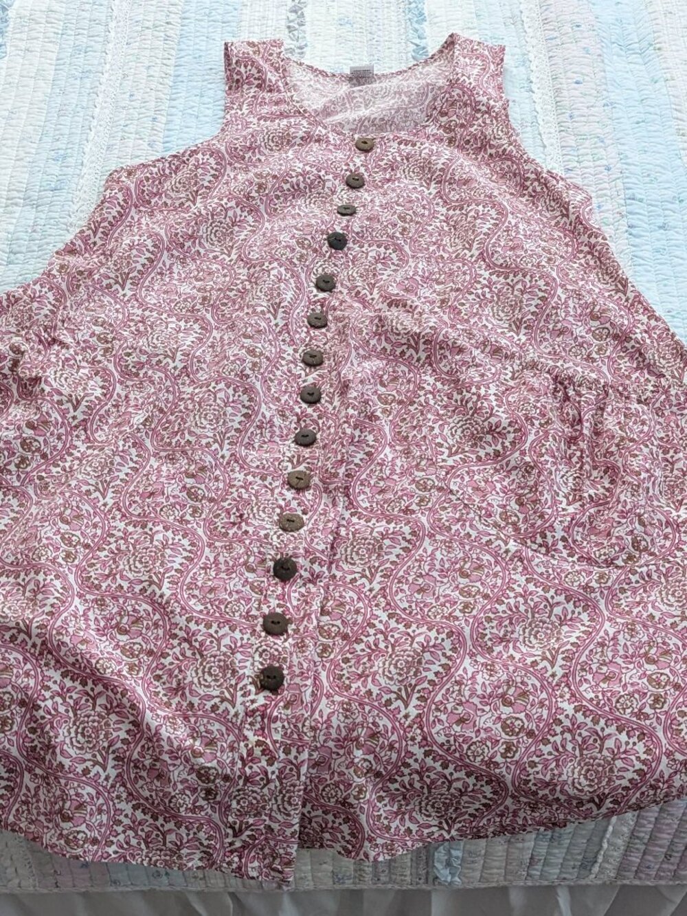 Zury 100% cotton dress Made in India, beautiful BOHO summer fashion.